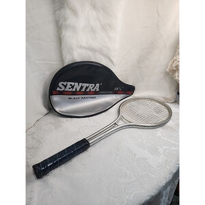 Vintage Spalding No.52-295 aluminum tennis racquet, 4 1/4, original leather grip